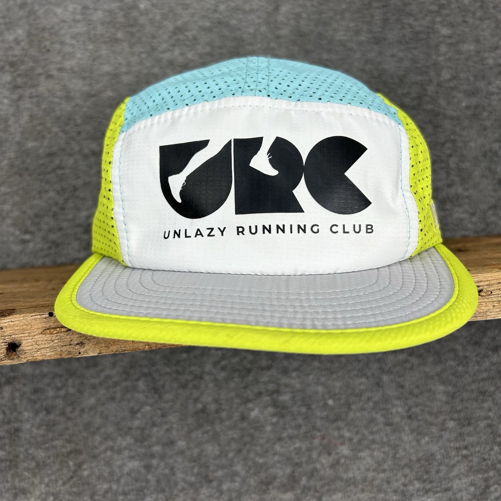 Rnnr Hat Cap Adult S Colorblock Distance 5-Panel Ventilated Unlazy Running Club — image 2 of 8
